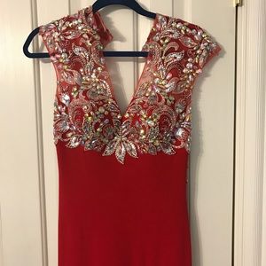 Tony Bowls red dress
